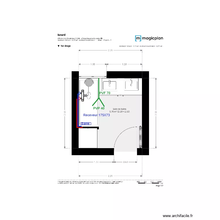 Plan Projet  Isnard. Plan de 