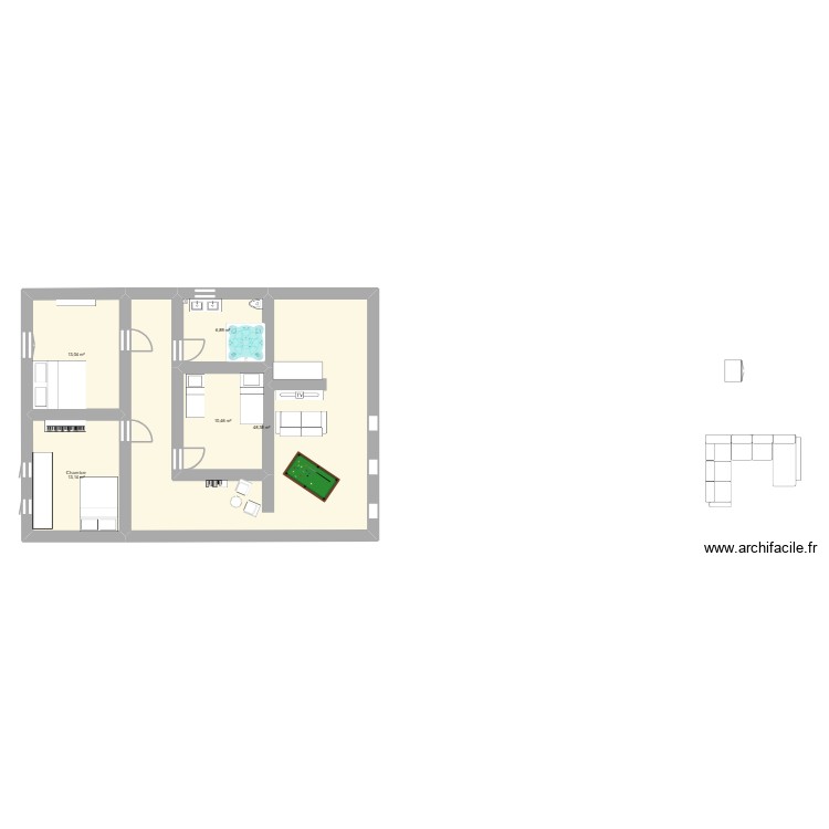 maison. Plan de 0 pièce et 0 m2