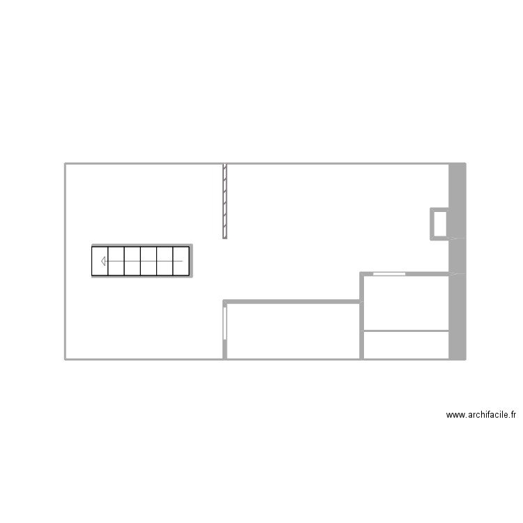 2 eme etage. Plan de 4 pièces et 17 m2