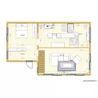 Chalet avec meubles