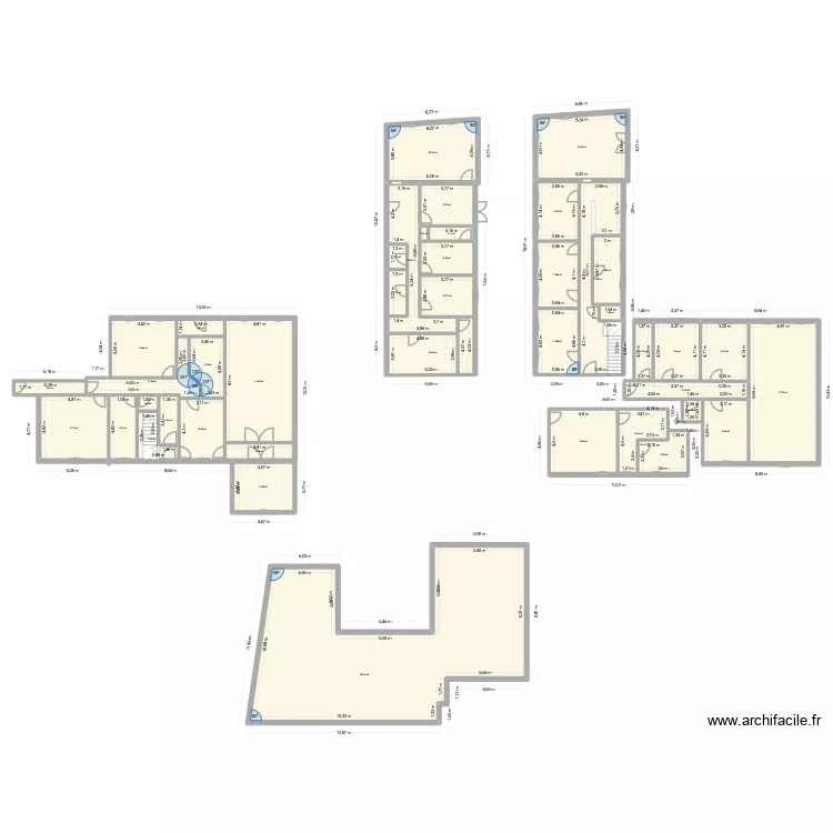 appartement 27. Plan de 42 pièces et 688 m²