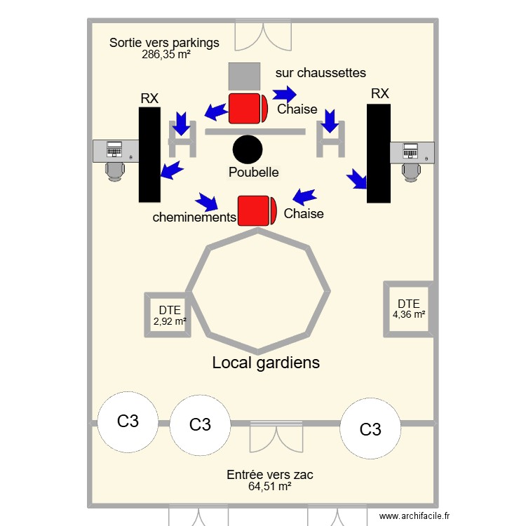 zac2. Plan de 5 pièces et 428 m2