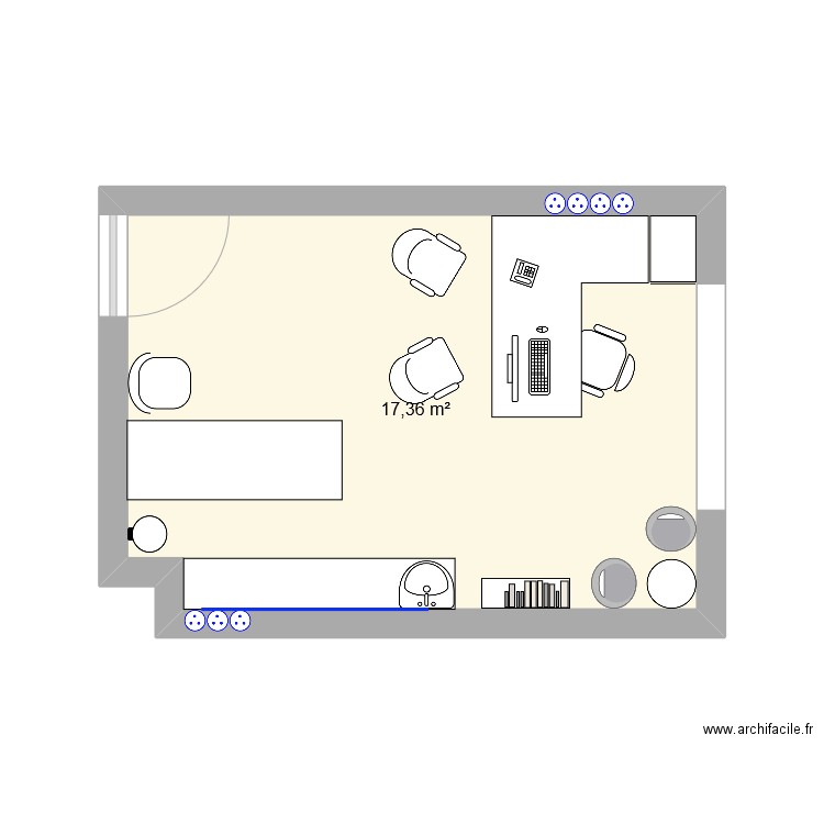 Cabinet 3. Plan de 0 pièce et 0 m2