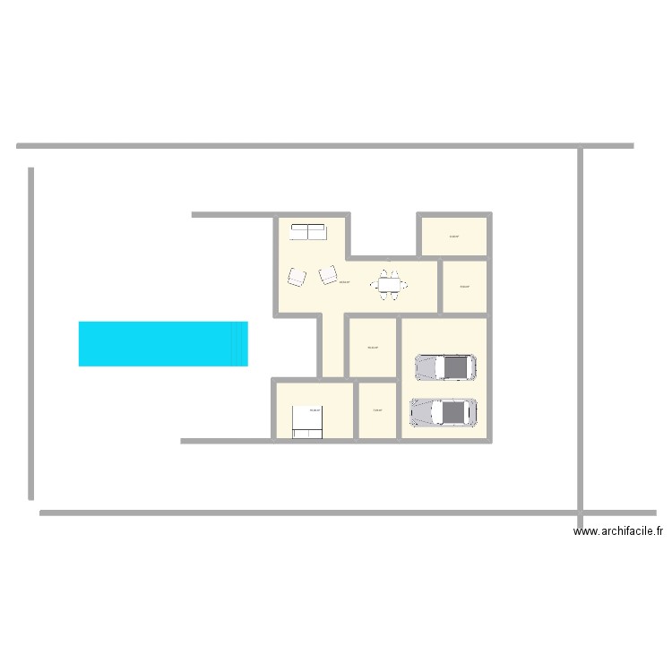 ba5. Plan de 7 pièces et 137 m2