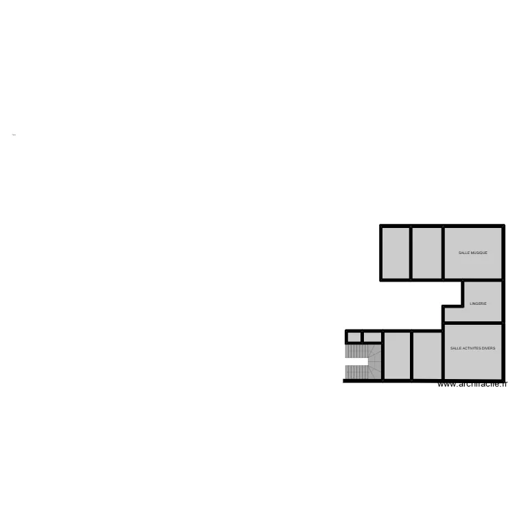 ETAPE / AUBIER EVACUATION R+1 SYNDICAT FO. Plan de 8  et 100 m²