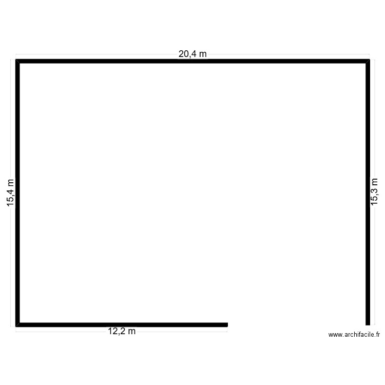 Bâtiment vide. Plan de 0 pièce et 0 m2