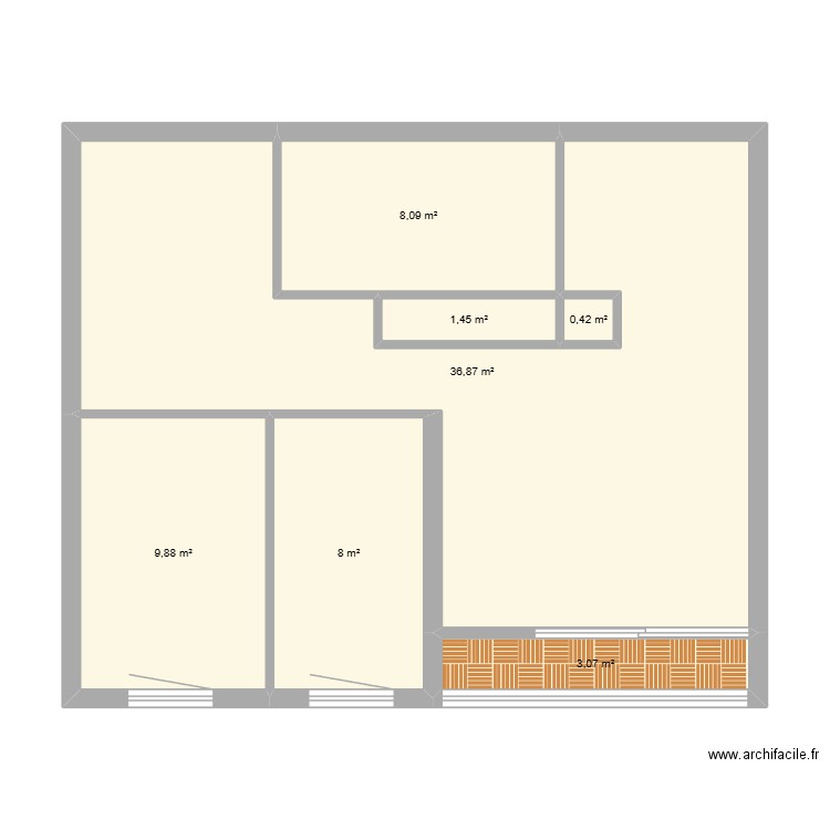 Plan electrique. Plan de 7 pièces et 68 m2
