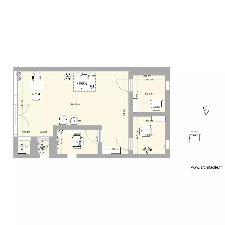 desgn espace,institut. Plan de 