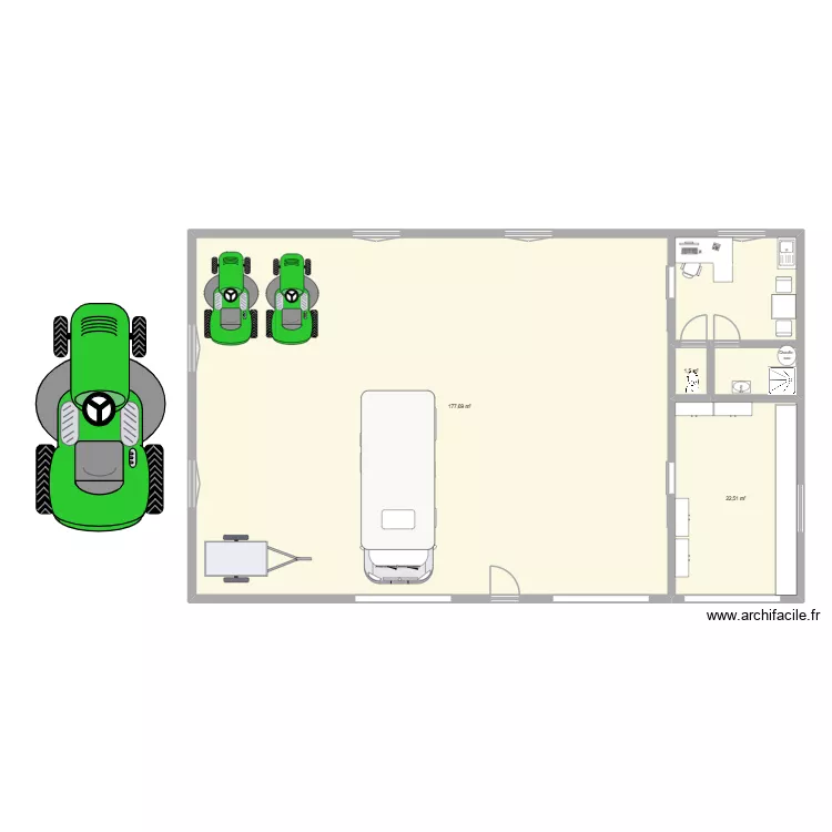 local technique. Plan de 3 et 202 m² local technique. Plan de 3 et 202 m²