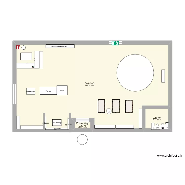 :Bb9. Plan de 3  et 59 m²