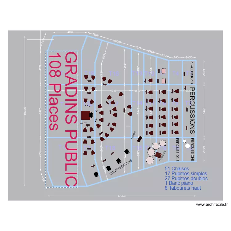 Plateau Symphonique Octobre 2025. Plan de 