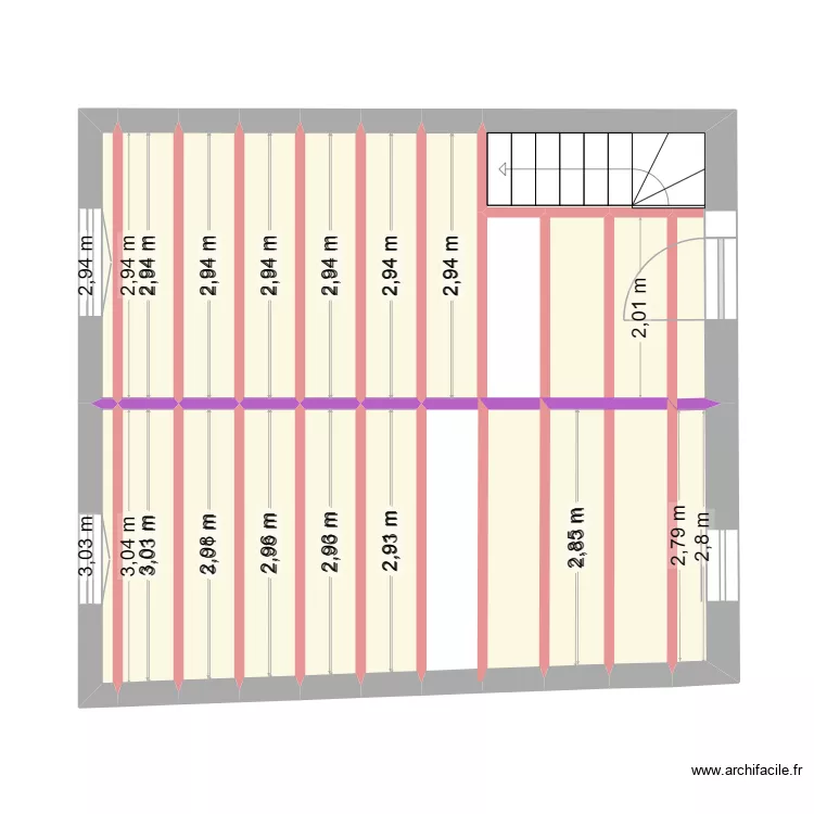 RdC plancher 2. Plan de 