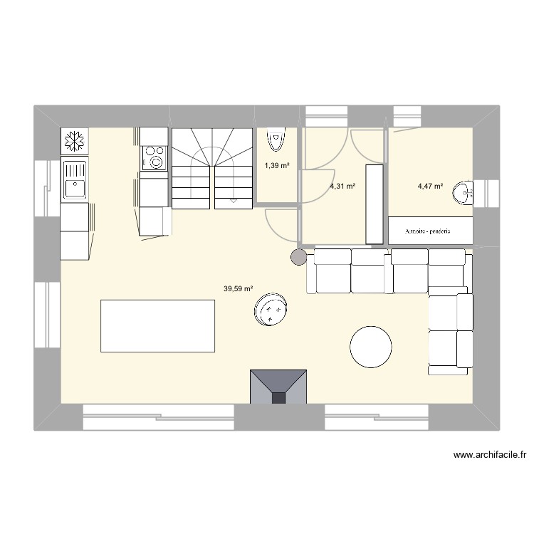 La Rosière RdC V2. Plan de 0 pièce et 0 m2