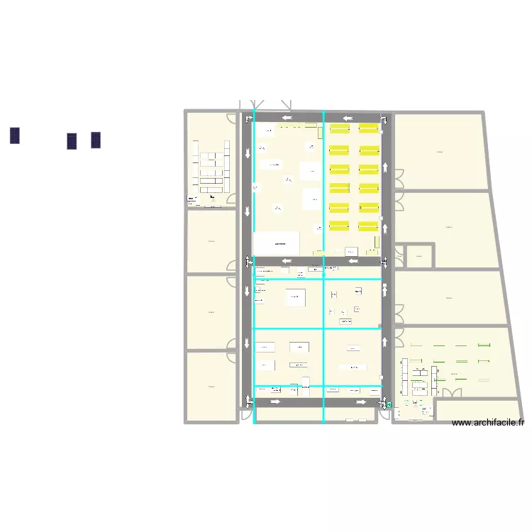 projet tgbt. Plan de 11  et 998 m²