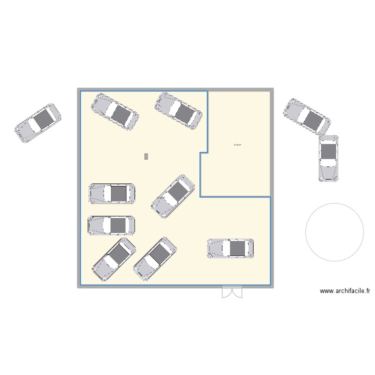 PEAL Serris. Plan de 2 pièces et 273 m2