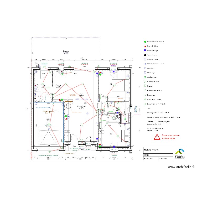 PRIMAU. Plan de 0 pièce et 0 m2