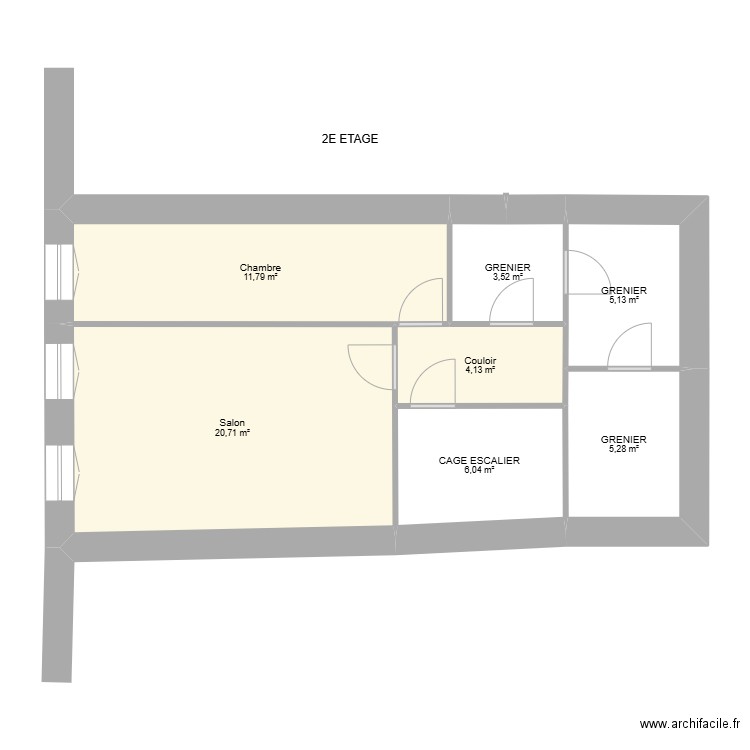 DI FRANCO. Plan de 12 pièces et 114 m2