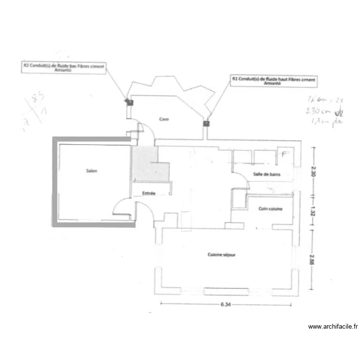 plan_masse_maman. Plan de 4  et 116 m²