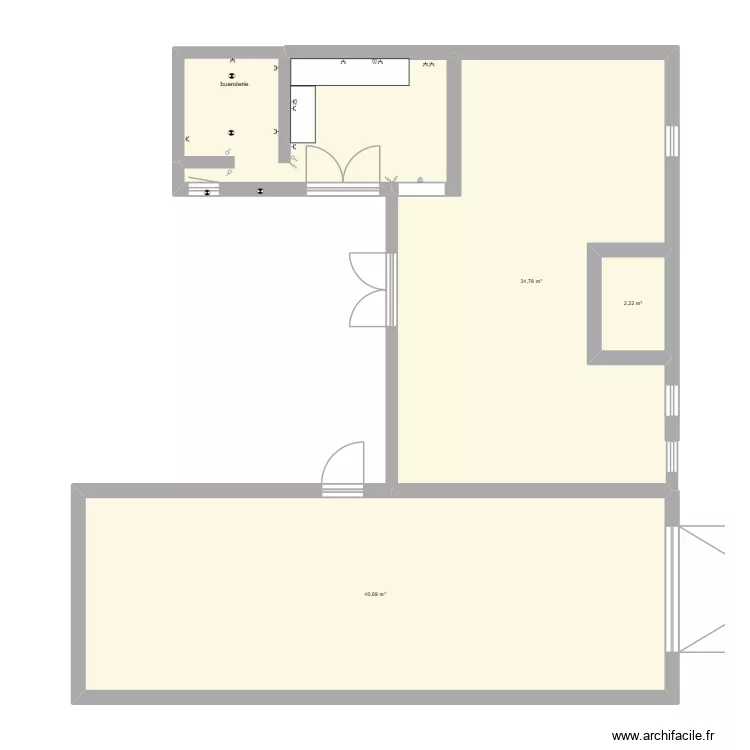 menin rdc. Plan de 4 Pièces et 89 m² menin rdc. Plan de 4 Pièces et 89 m²