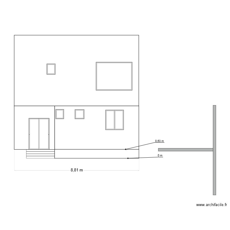 PLAN FACADE. Plan de 0 pièce et 0 m2