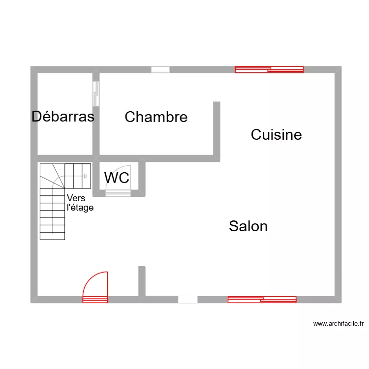 Chotel_plan. Plan de 3  et 67 m²