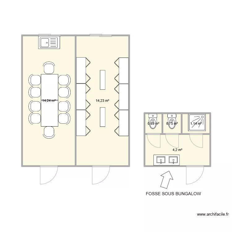 VALDOLY CHANTIER VILLARD LES DOMBES. Plan de 