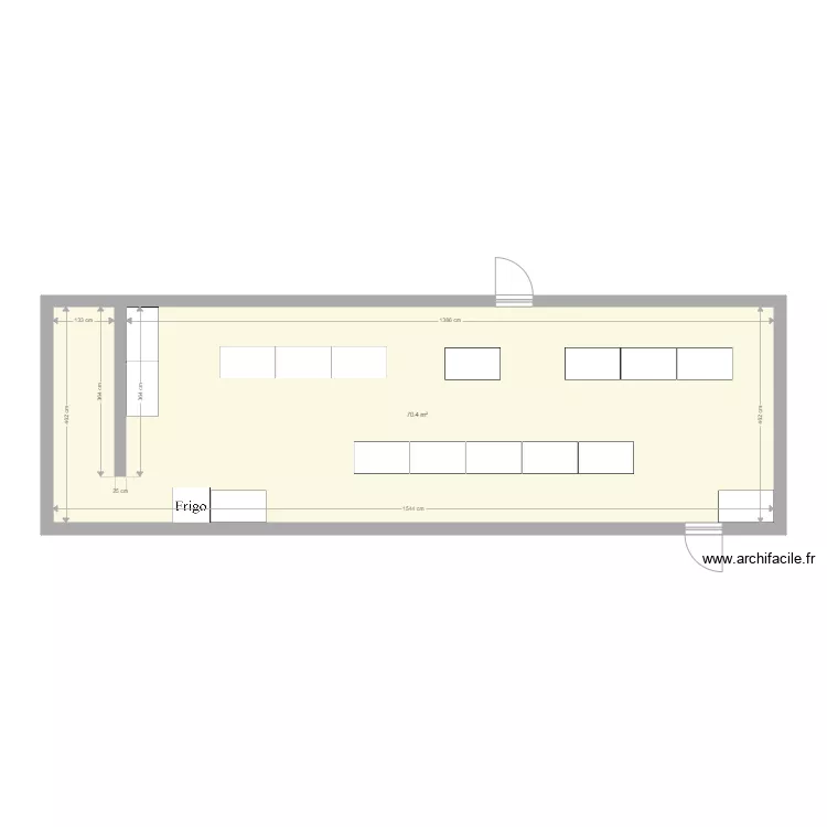 plan salle les saules. Plan de 