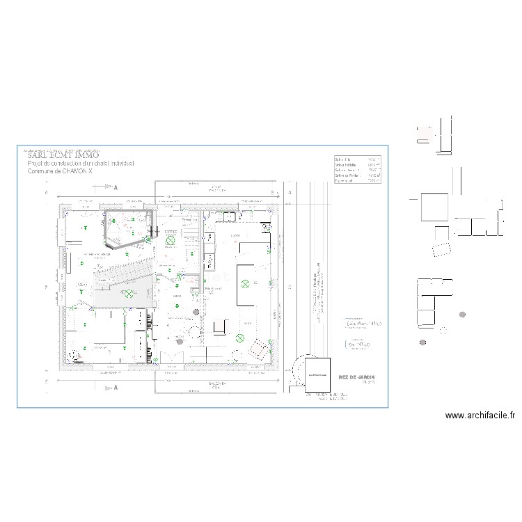 Songenaz R0. Plan de 0 pièce et 0 m2