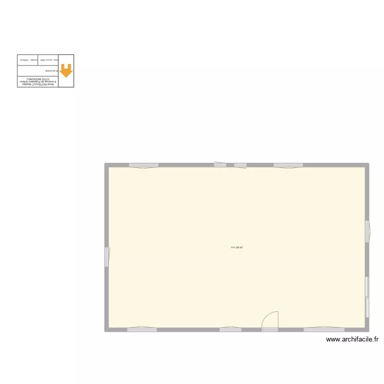 PLAN PAITRAULT Martine - FACADE OUEST. Plan de PLAN PAITRAULT Martine - FACADE OUEST. Plan de