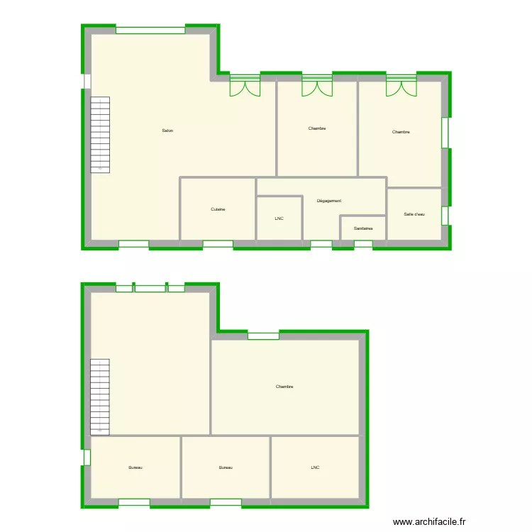 CALLEJA Fr&eacute;d&eacute;ric et Virginie. Plan de 