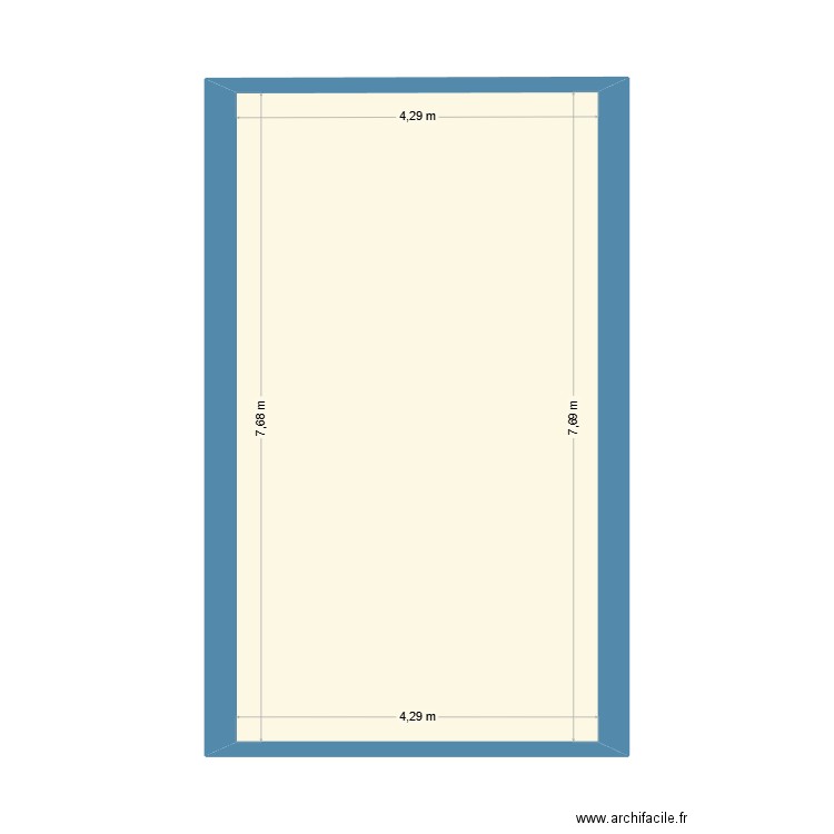 Cinéma 1. Plan de 1 pièce et 33 m2