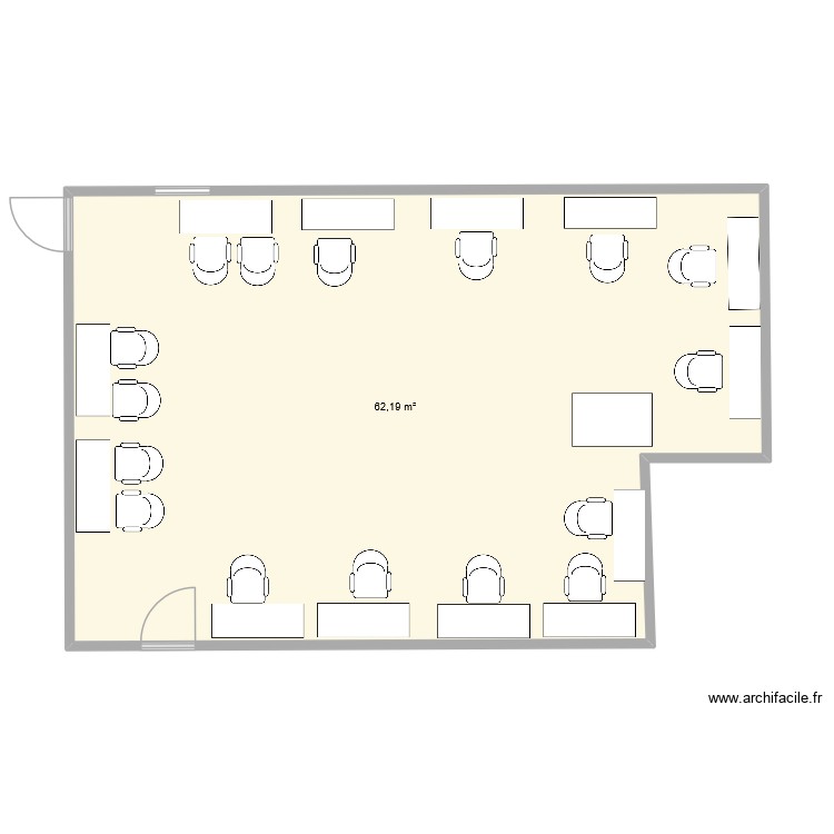 Salle de formmation. Plan de 0 pièce et 0 m2