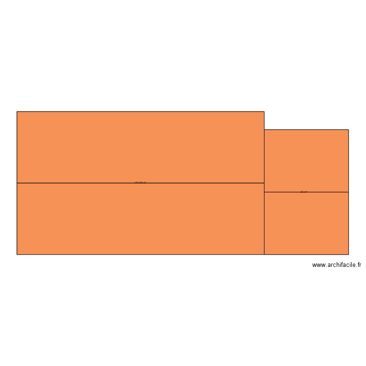 Thierry decley. Plan de 2 pièces et 136 m2