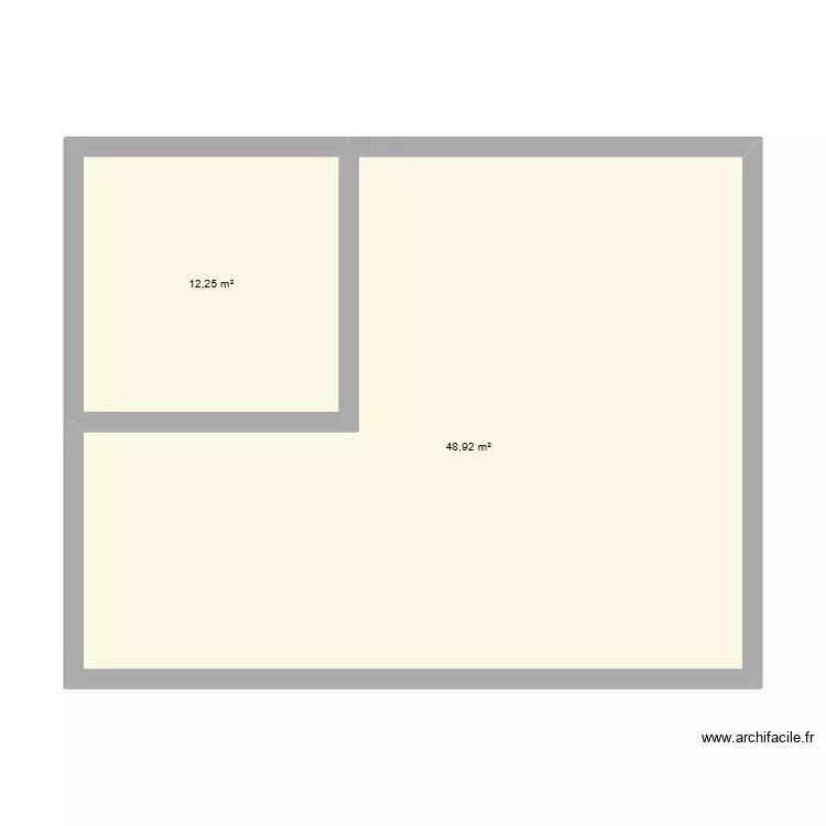 MADA2027. Plan de 2 Pièces et 61 m² MADA2027. Plan de 2 Pièces et 61 m²