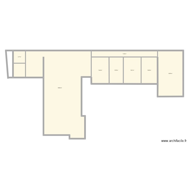 exemple1. Plan de 8 pièces et 219 m2