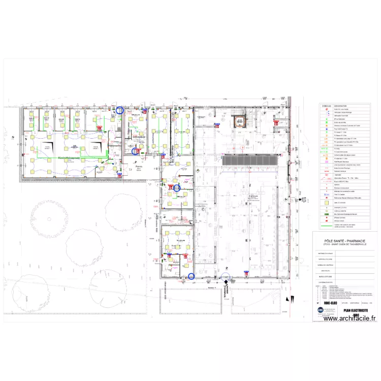 P&ocirc;le Sant&eacute; St Ouen - Implantation Ext. Plan de 