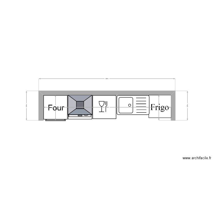 DUPONCHEL Cuisine. Plan de 0 pièce et 0 m2