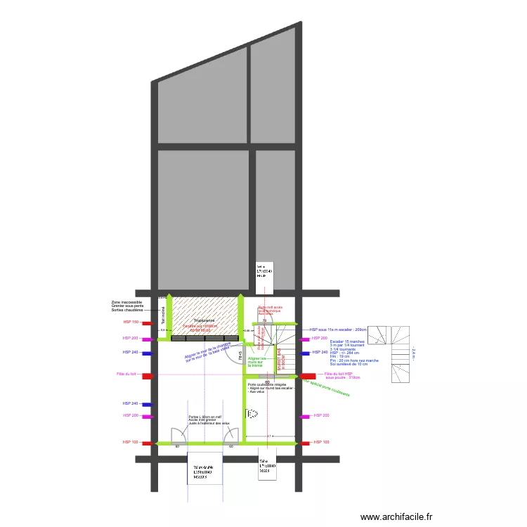 BAUCQ 77 4e &eacute;tage def V 01/26 Construction. Plan de 8  et 91 m²