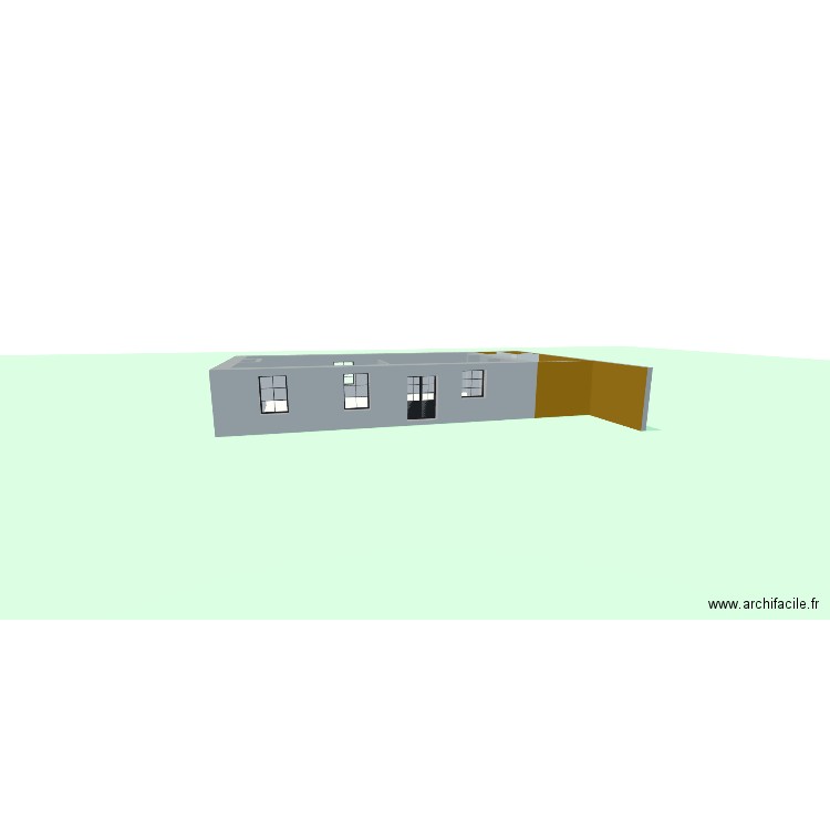 guzoux v3. Plan de 3 pièces et 88 m2