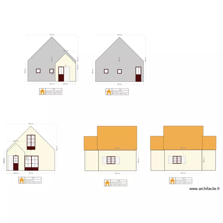 DP5 PLAN FACADES INITIAL. Plan de 