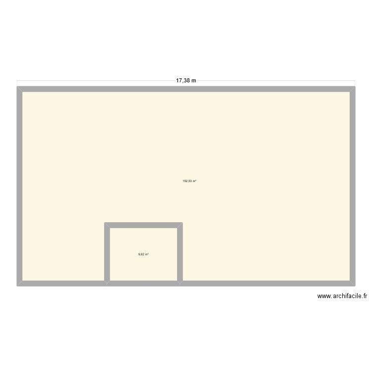 Culture Générale. Plan de 2 pièces et 162 m2