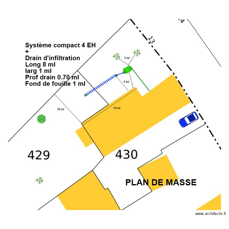 Tricoire. Plan de 0 pièce et 0 m2