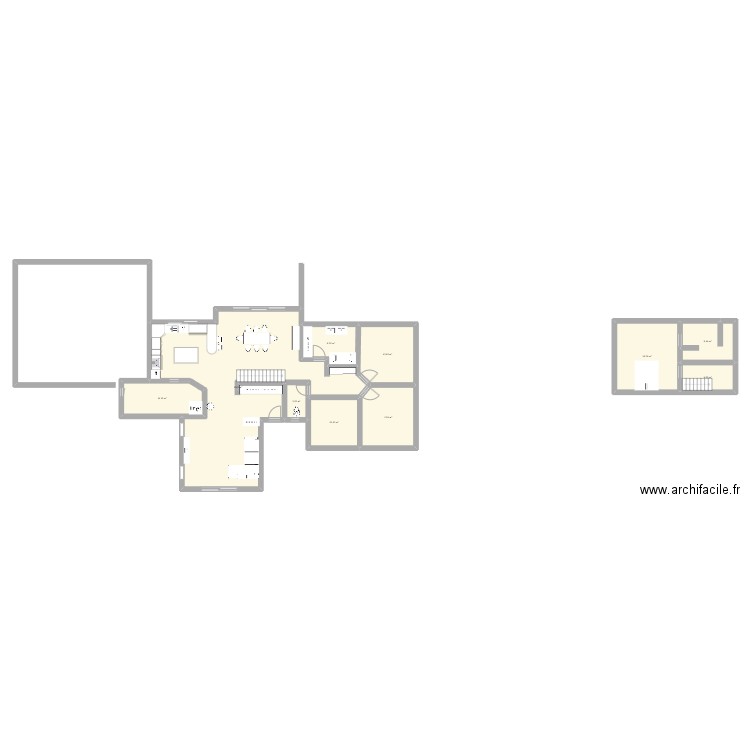 maison alu. Plan de 10 pièces et 178 m2