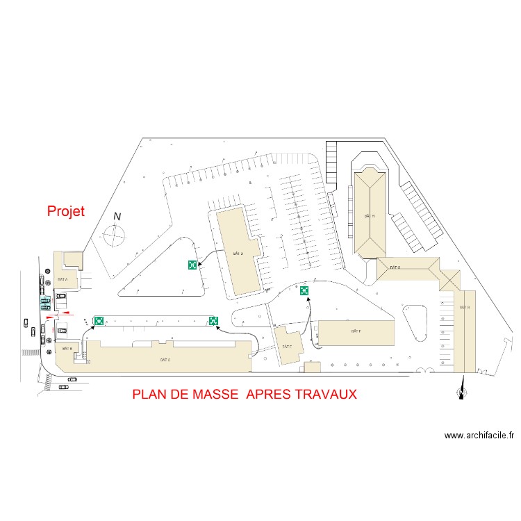 Plan Pélissier point de rassemblement. Plan de 0 pièce et 0 m2