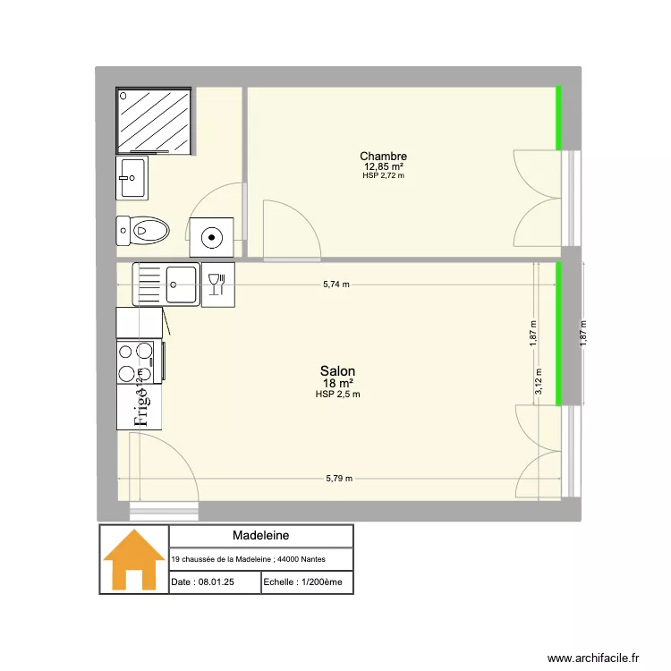 Madeleine 3. Plan de 