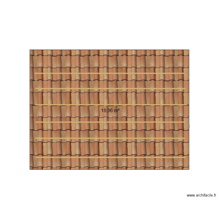 garage jardin. Plan de 1 pièce et 19 m2