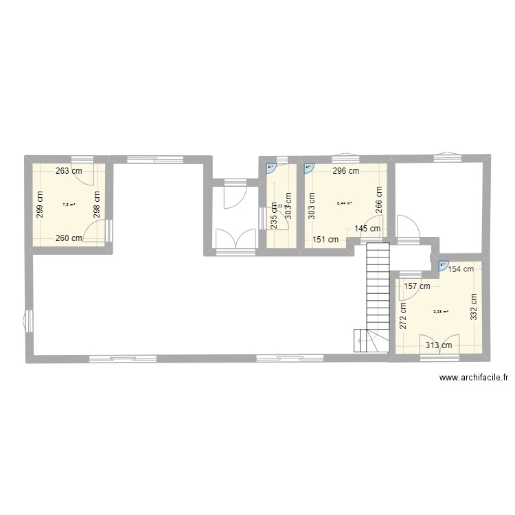 maison 4. Plan de 4 pièces et 29 m2