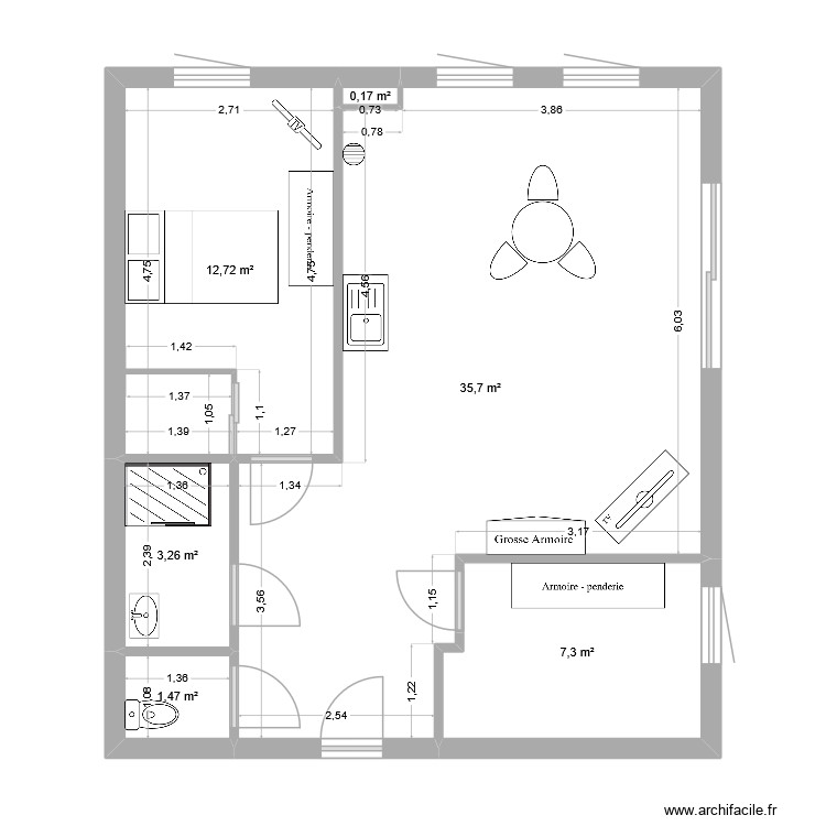 marie jo. Plan de 0 pièce et 0 m2