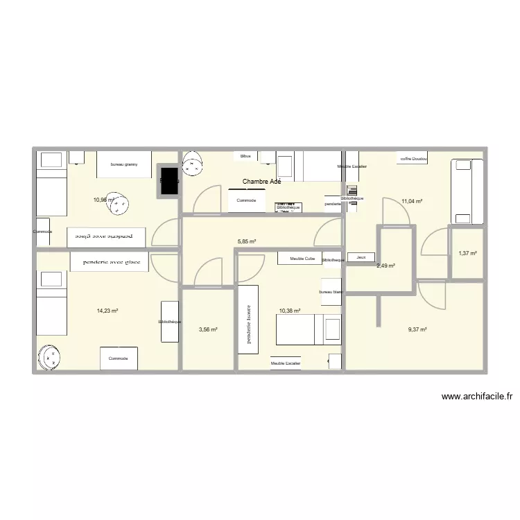 stAvertin1er. Plan de 11  et 78 m²