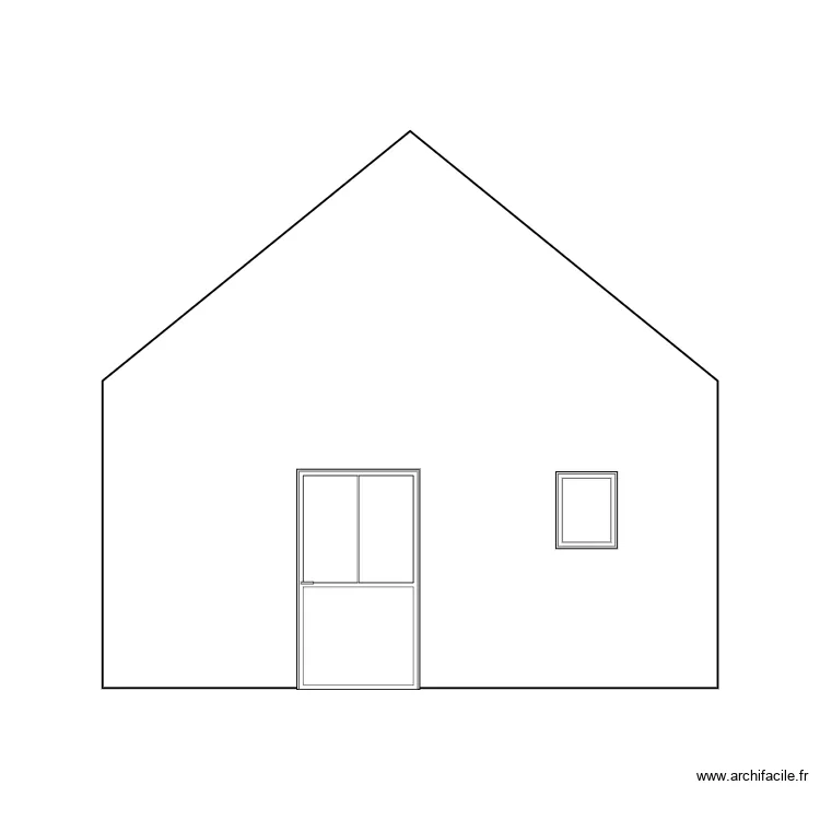 Pignon nord. Plan de 